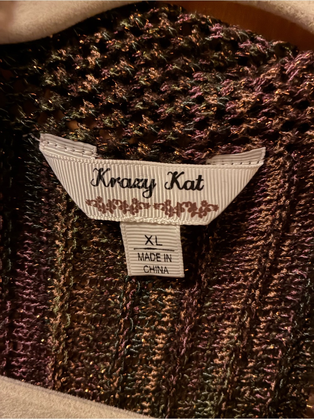 Multicolor Ribbed Open-Front Cardigan - Picture 2 of 3